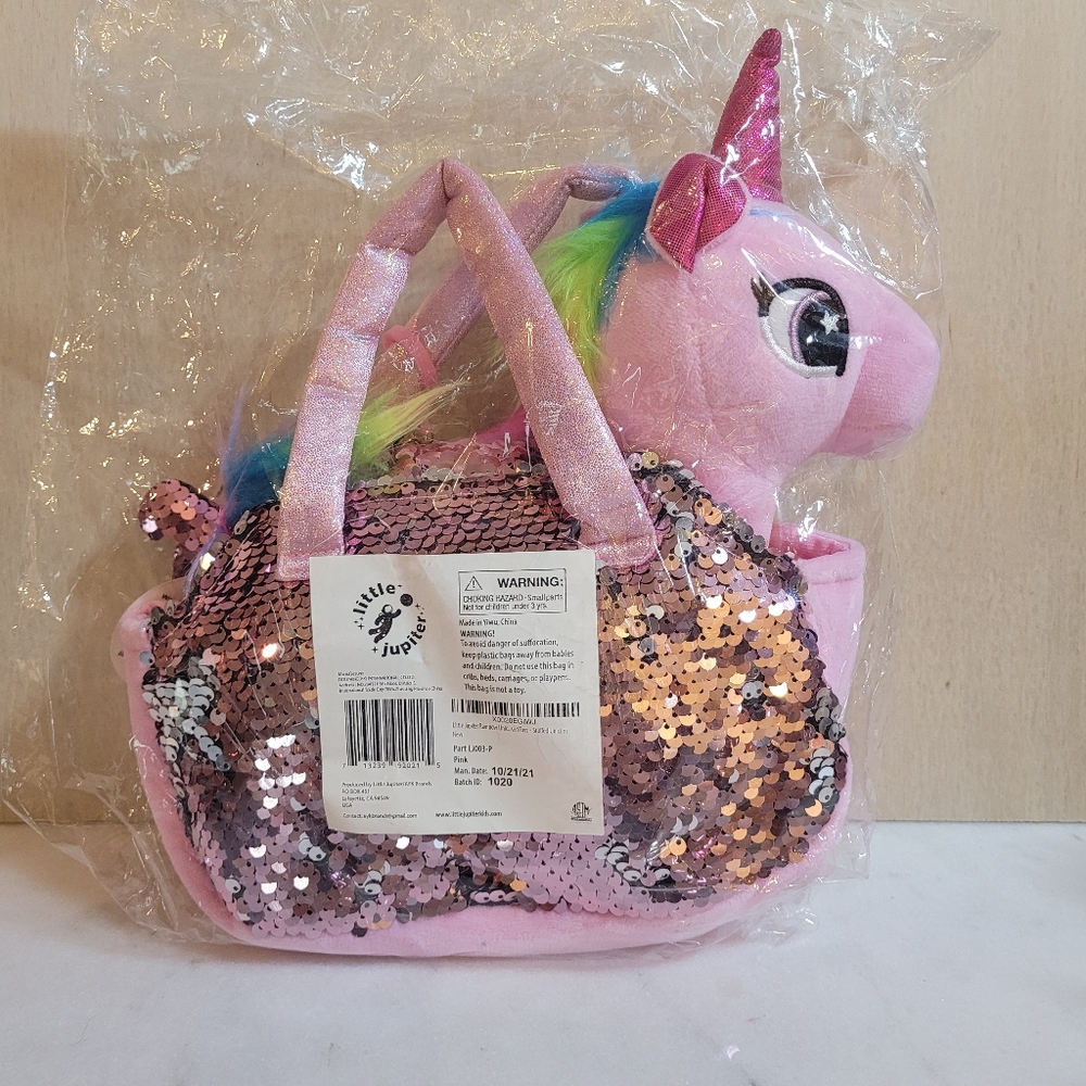 Unicorn Pet Plush 3pc Set - Pink